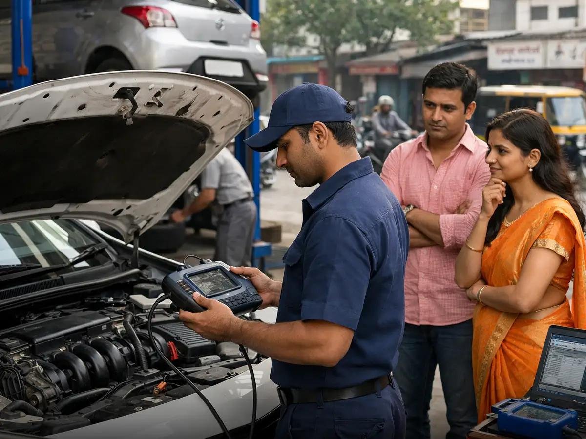 AI-powered used car inspection report helping Kerala buyers make smarter purchase decisions.